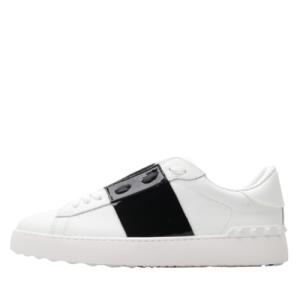 Valentino Garavani Open White Black Band White