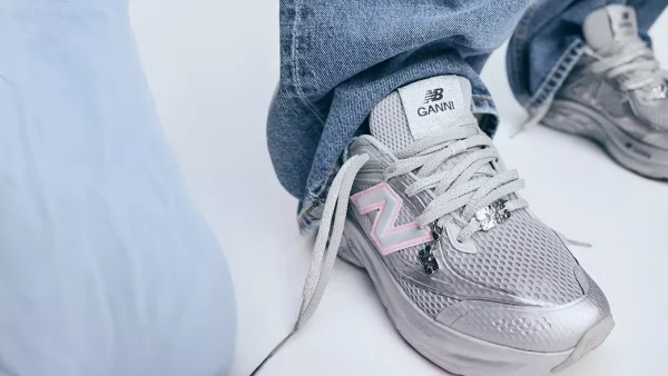 New Balance x GANNI Fresh Foam Trainer 'Futuristic Silver Pink' - Image 6