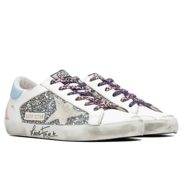 Golden Goose Glitter White Silver Ice - Image 2