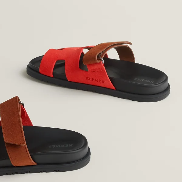 Hermes Chypre Sandal rouge cinétique / gold - Image 6