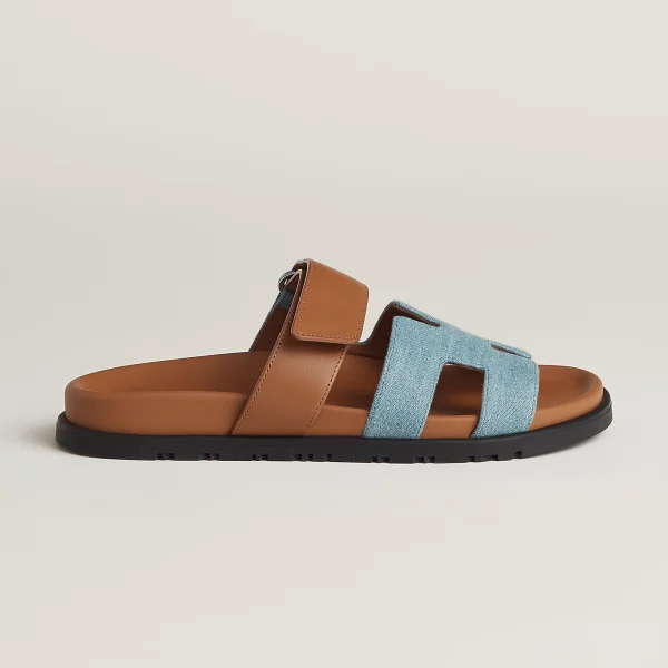 Hermes Chypre Sandal bleu clair - Image 5