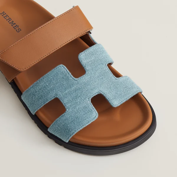 Hermes Chypre Sandal bleu clair - Image 2