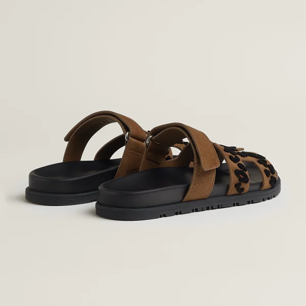 Hermes Chypre Sandal brun fumé / noir - Image 5
