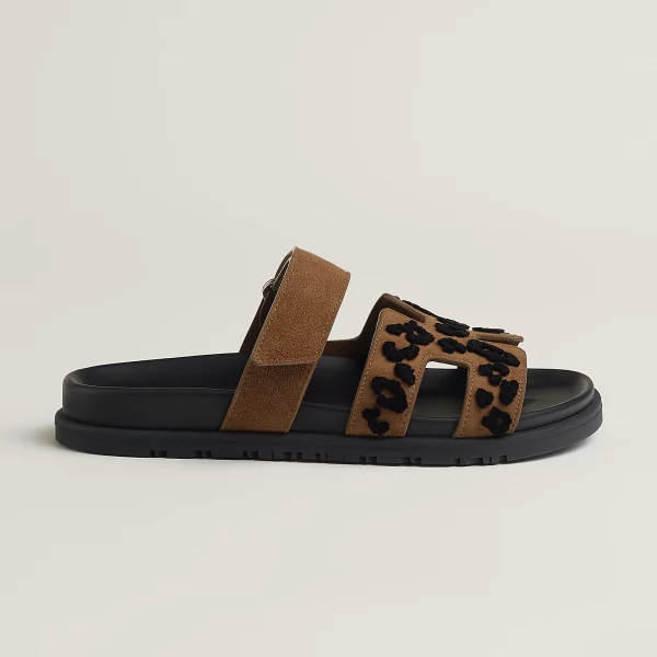 Hermes Chypre Sandal brun fumé / noir - Image 4