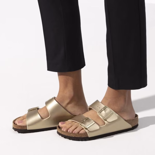 Birkenstock Arizona Birko-Flor - Gold - Image 5