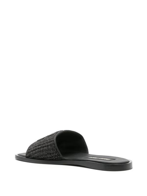 Miu Miu Slipper Black Straw - Image 6