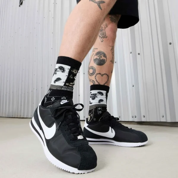 Nike Cortez Black Cool Grey White - Image 9