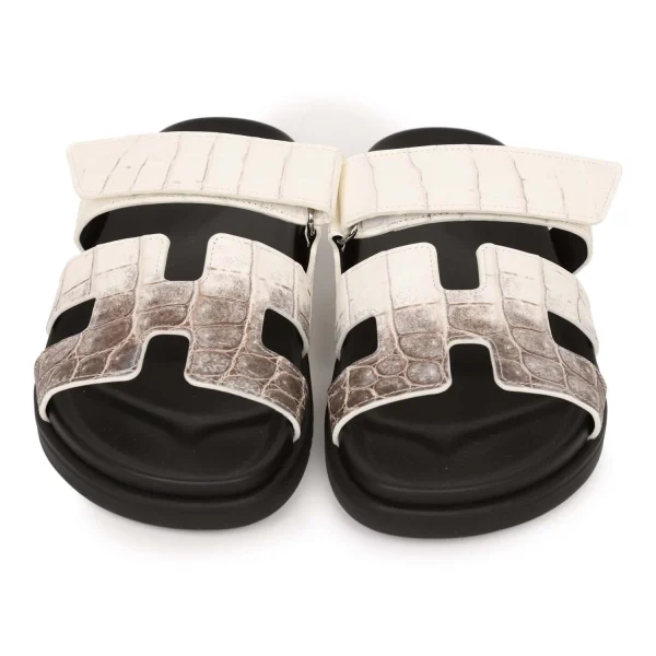 Chypre Sandal Hermes Crocodile Leather - Image 6