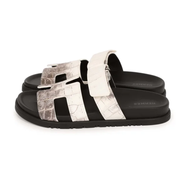 Chypre Sandal Hermes Crocodile Leather - Image 3