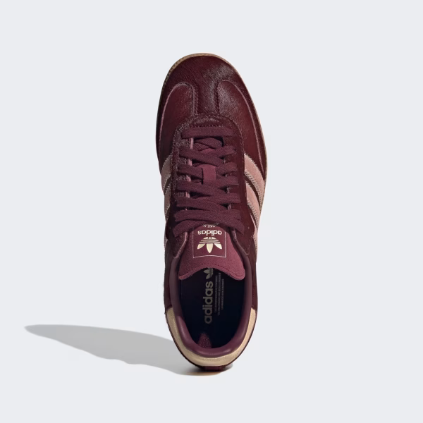 Adidas Samba OG Maroon Sand Strata Pony - Image 8