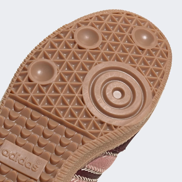 Adidas Samba OG Maroon Sand Strata Pony - Image 2