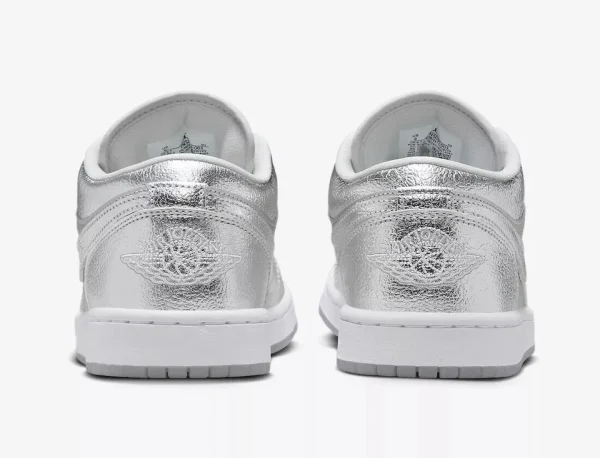 Air Jordan 1 Low SE metallic silver - Image 5