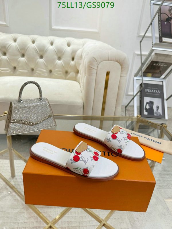 Louis Vuitton Cherry Lily Flat Mule x Takashi Murakami White - Image 7