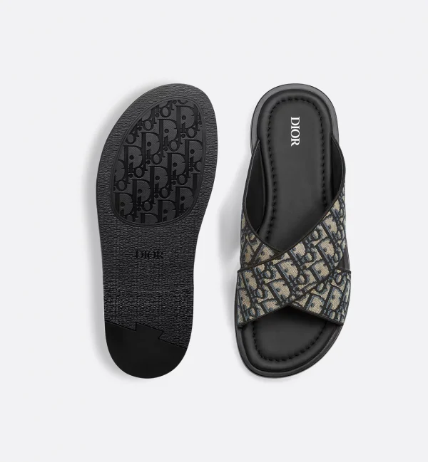 Dior Alias Sandals Blue Oblique - Image 3