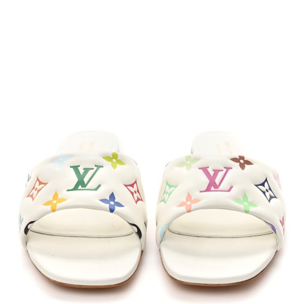 LV X TM Lambskin Monogram 6AM Flat Mule Sandal - Image 2