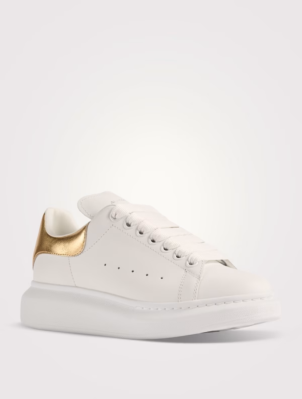 Alexander McQueen White and Gold Oversized - Image 6