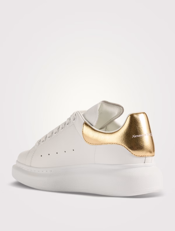 Alexander McQueen White and Gold Oversized - Image 5