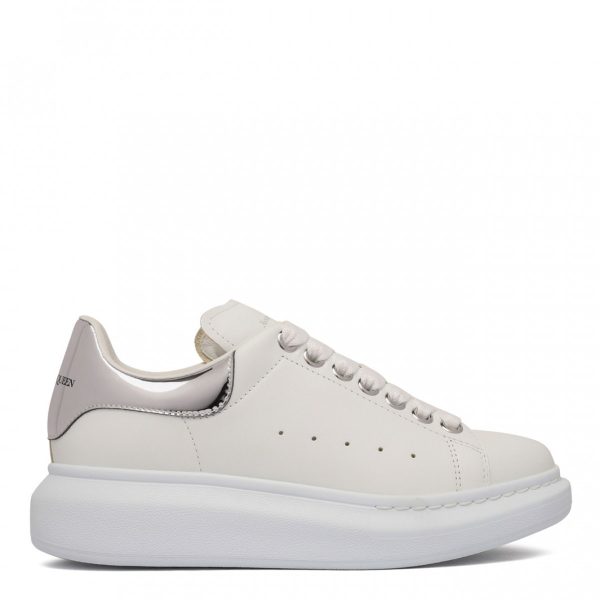 Alexander McQueen White and Silver Oversized - Image 5