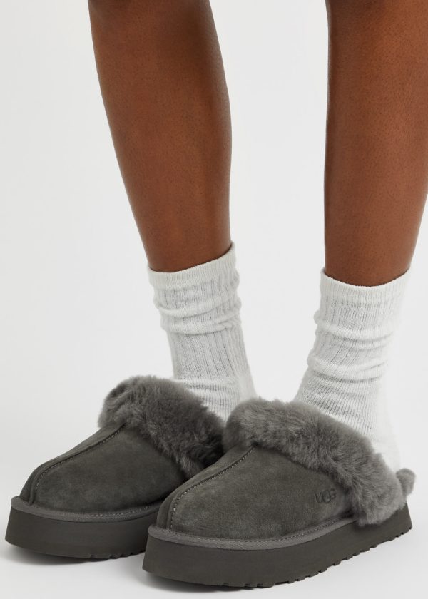 UGG Disquette Slipper Charcoal - Image 2