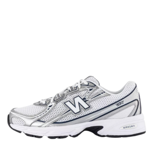 New Balance 740 White Metallic Silver Navy