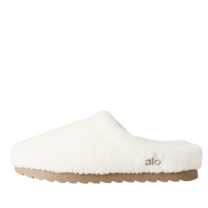 ALO Sherpa Recovery Slipper Ivory White