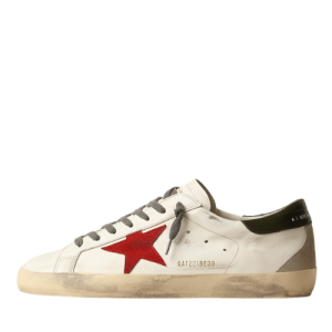 Golden Goose Super-Star with red suede star