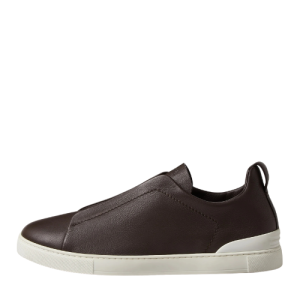 ZEGNA Dark Brown Triple Stitch