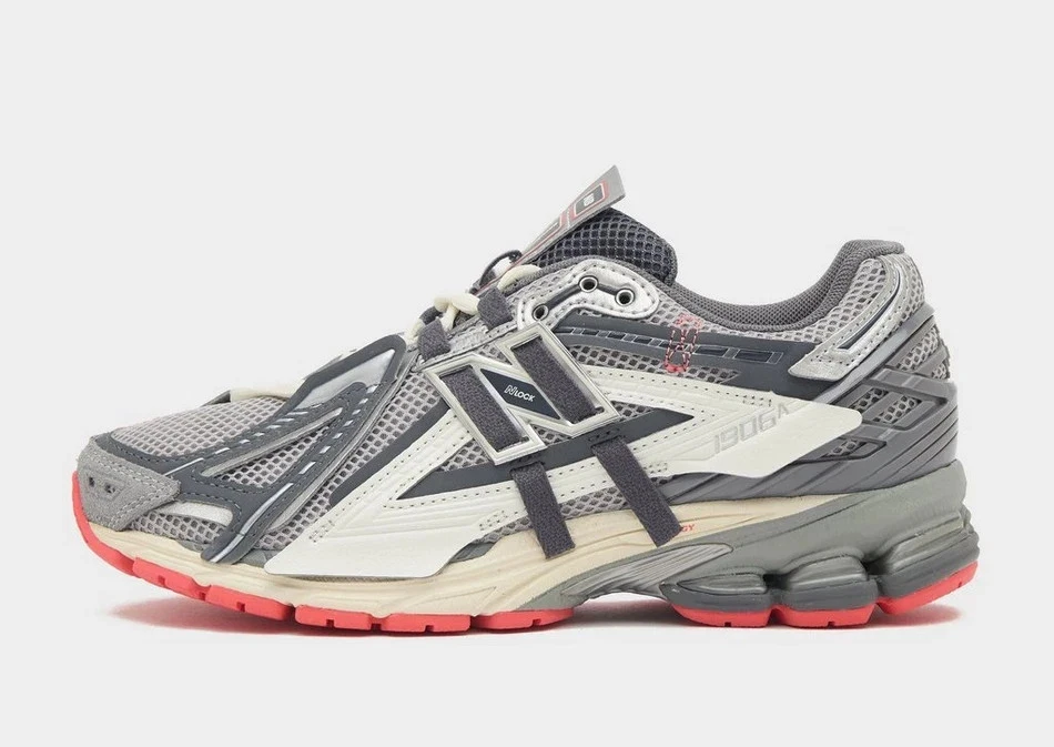 New Balance 1906A Slate Grey Drift Red - Image 5