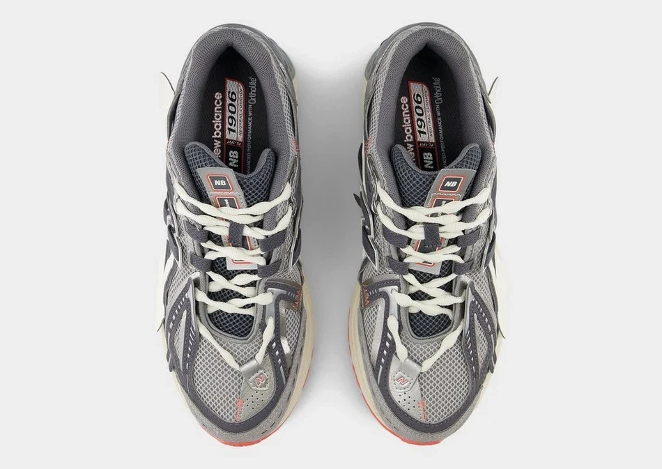 New Balance 1906A Slate Grey Drift Red - Image 4