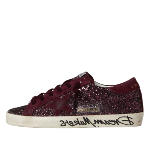 Golden Goose Super-Star LTD in cherry glitter