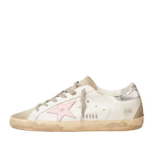 Golden Goose  leather Super-Star with pink star