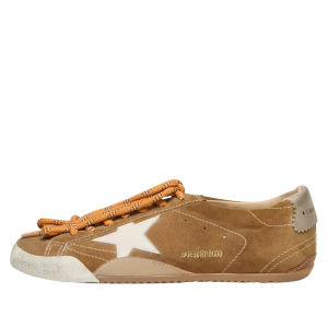 Golden Goose tobacco-colored suede with white star