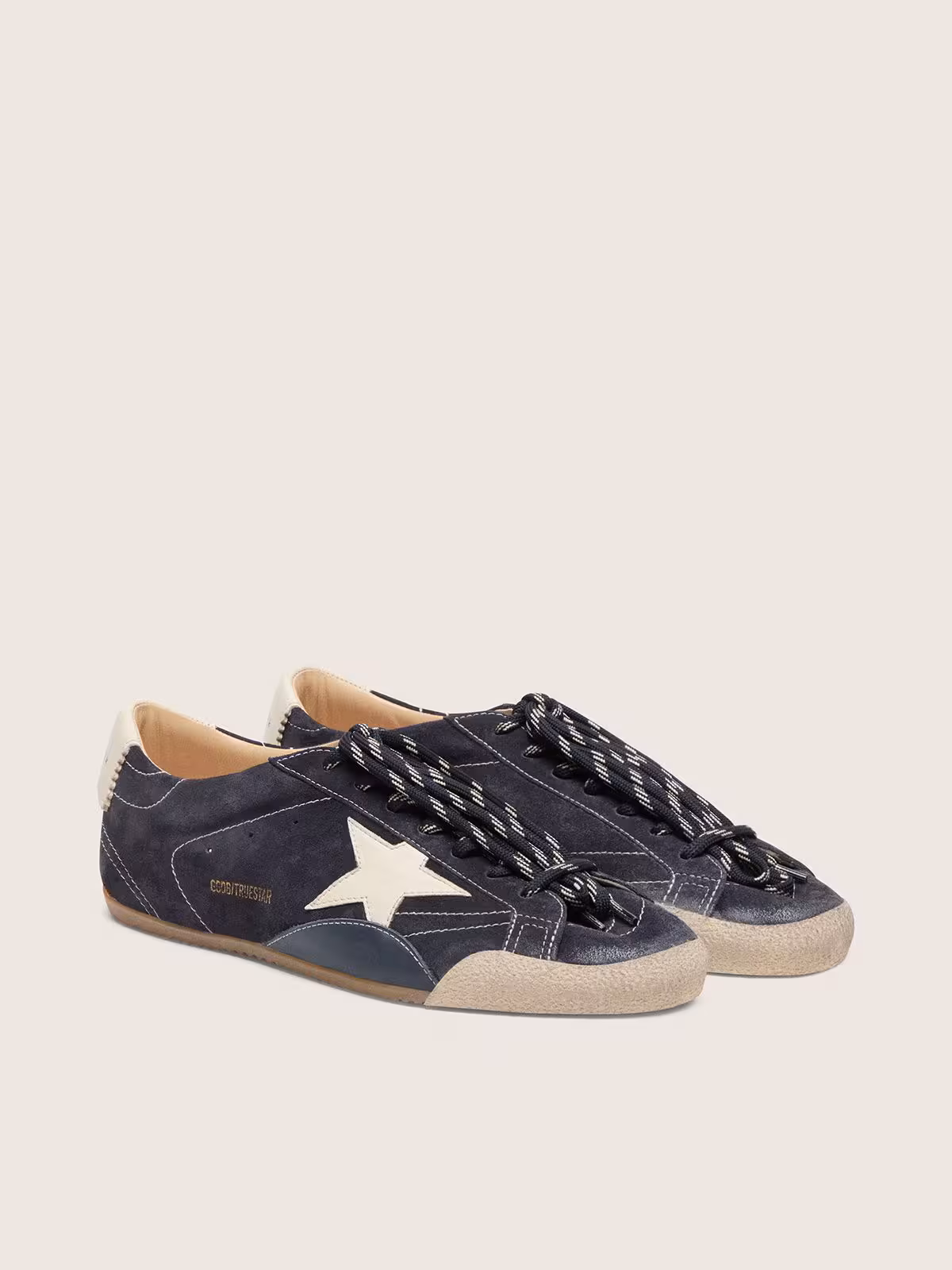 Golden Goose True-Star in dark blue suede with white nappa - Image 3