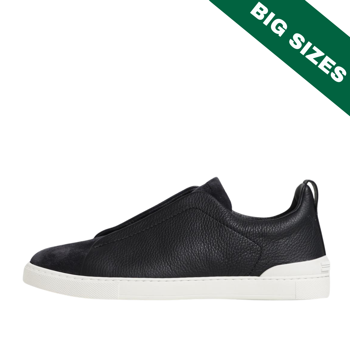 Zegna Ermengildo Suede Triple Stitch Black