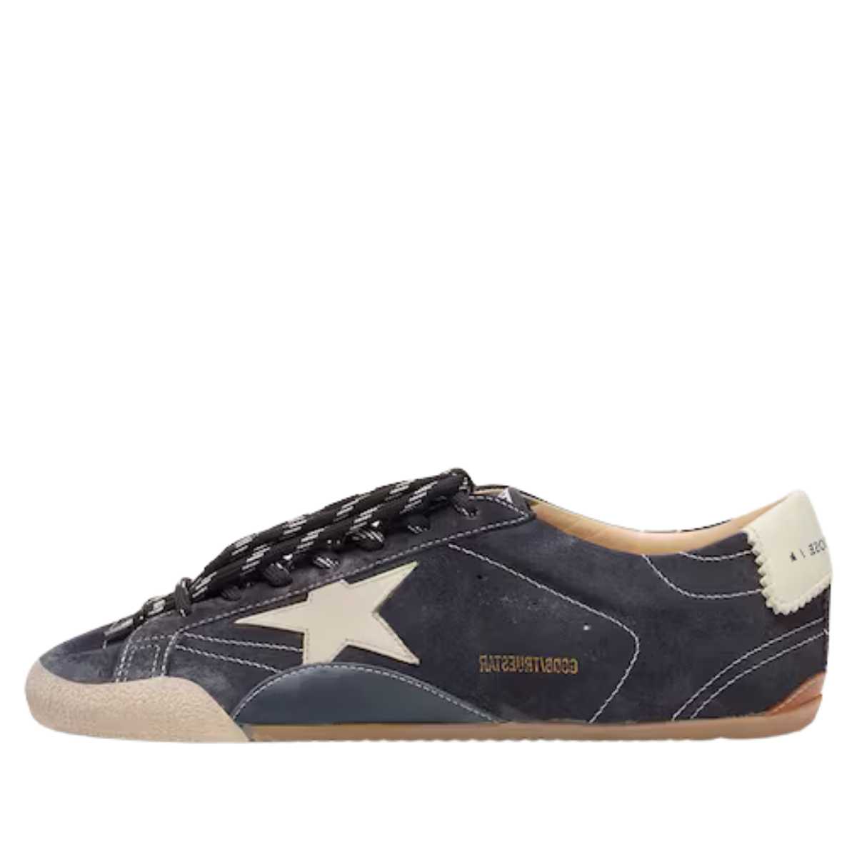 Golden Goose True-Star in dark blue suede with white nappa