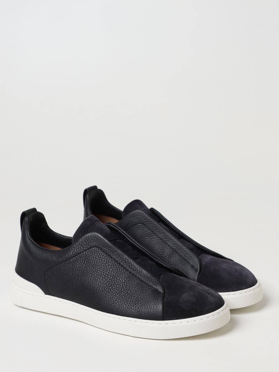 Zegna Ermengildo Suede Triple Stitch Black - Image 4