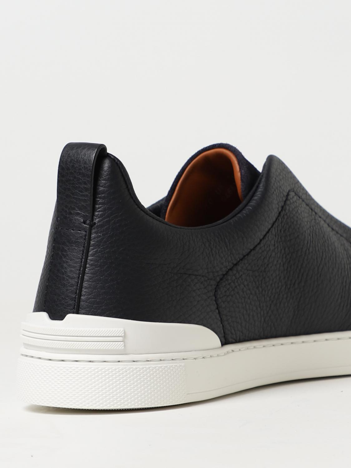 Zegna Ermengildo Suede Triple Stitch Black - Image 3