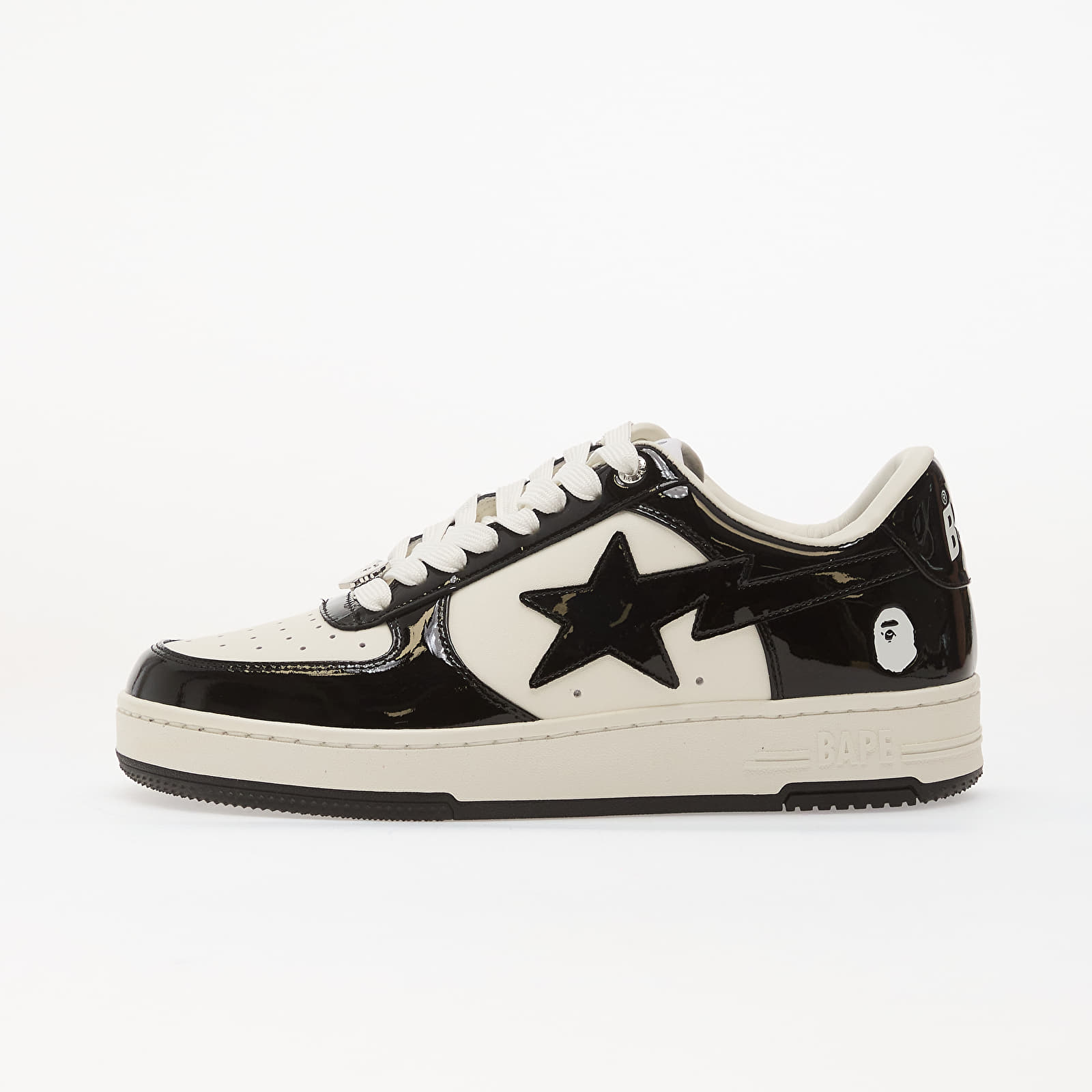 A Bathing Ape Bapesta Low Patent Black - Image 2