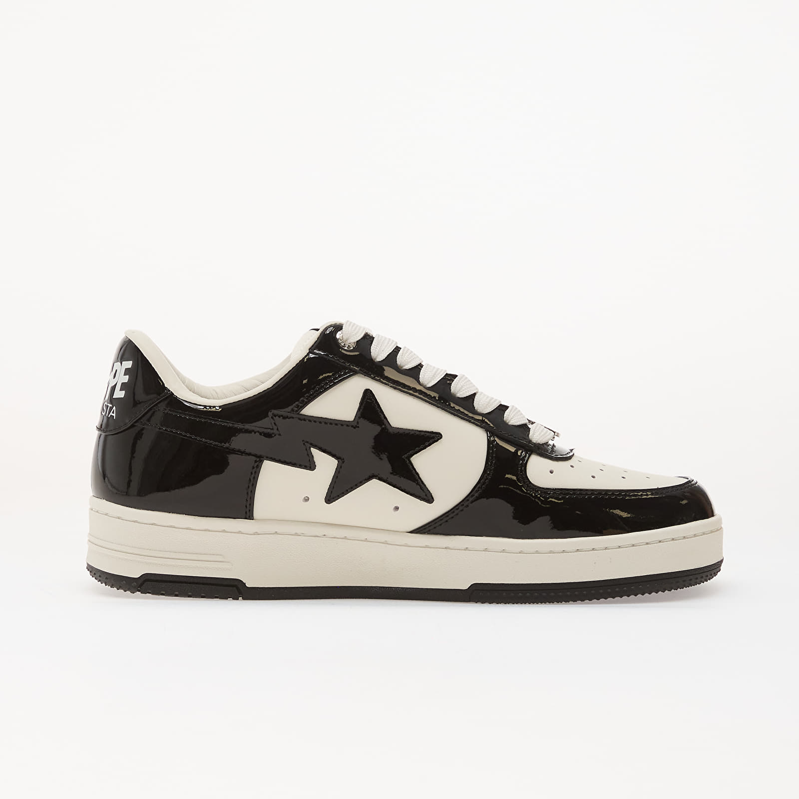 A Bathing Ape Bapesta Low Patent Black - Image 6