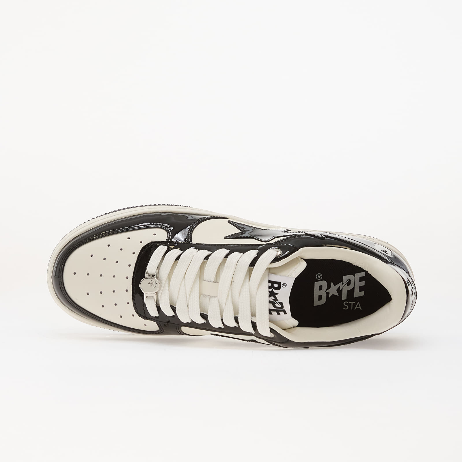 A Bathing Ape Bapesta Low Patent Black - Image 5