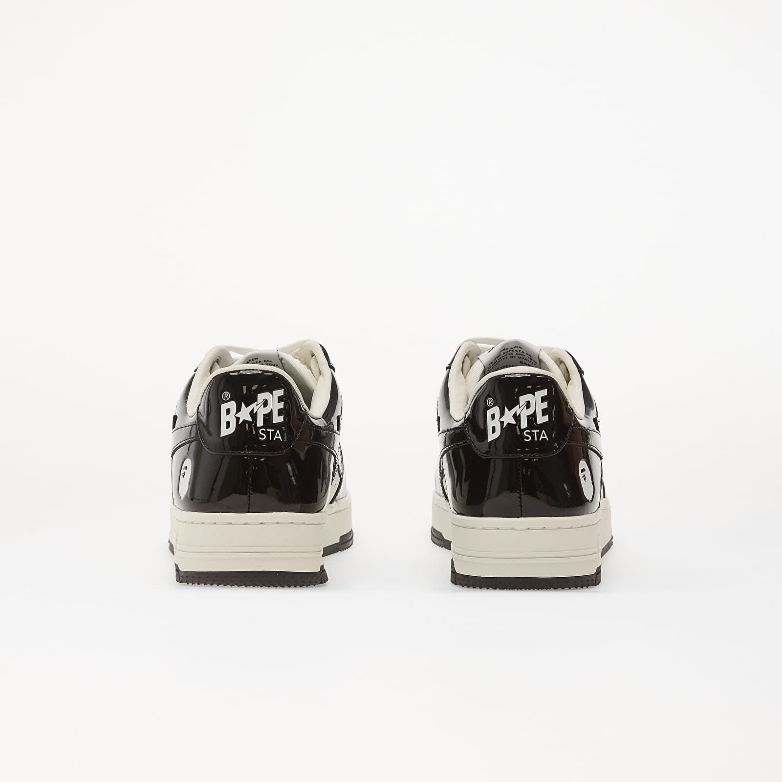 A Bathing Ape Bapesta Low Patent Black - Image 4
