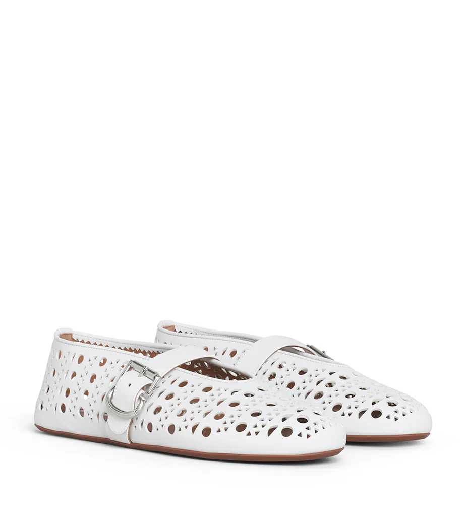 Alaïa Lambskin Vienne Ballet blanc casse - Image 4