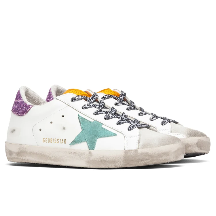 Golden Goose Super-Star White/Aquamarine - Image 4
