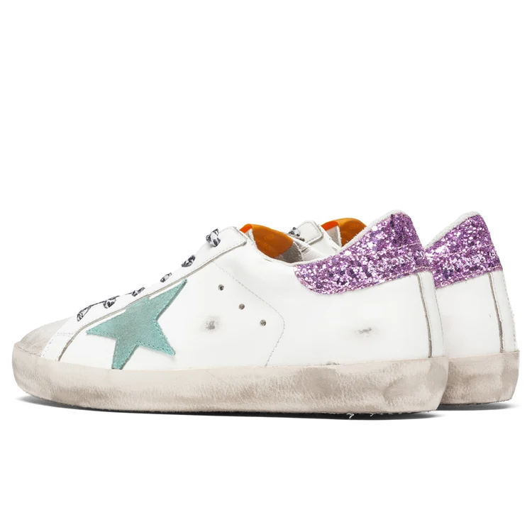Golden Goose Super-Star White/Aquamarine - Image 3