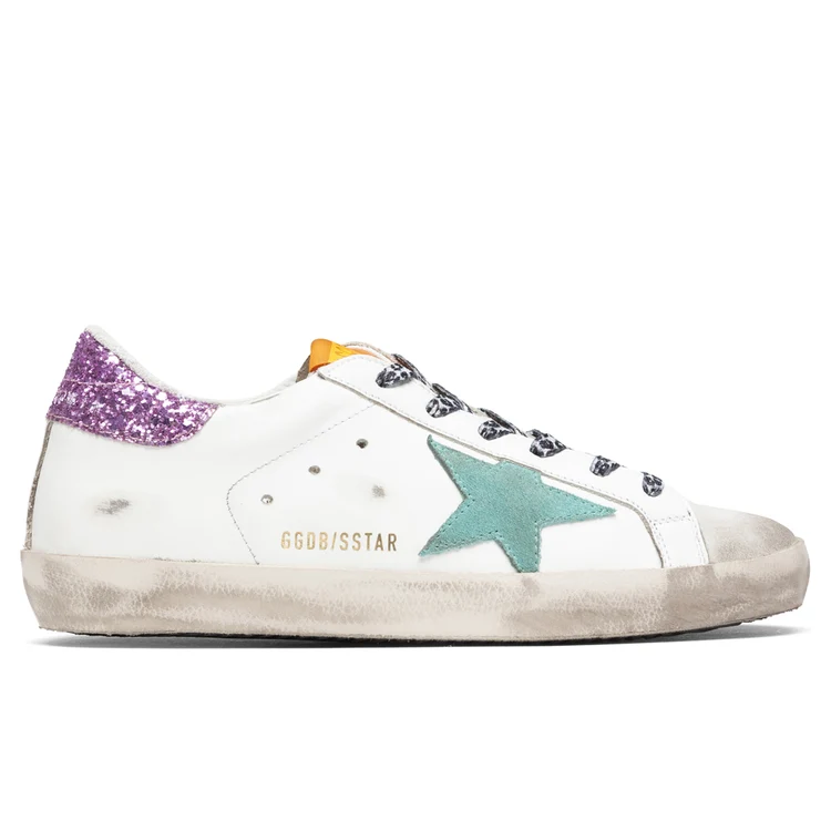 Golden Goose Super-Star White/Aquamarine - Image 5