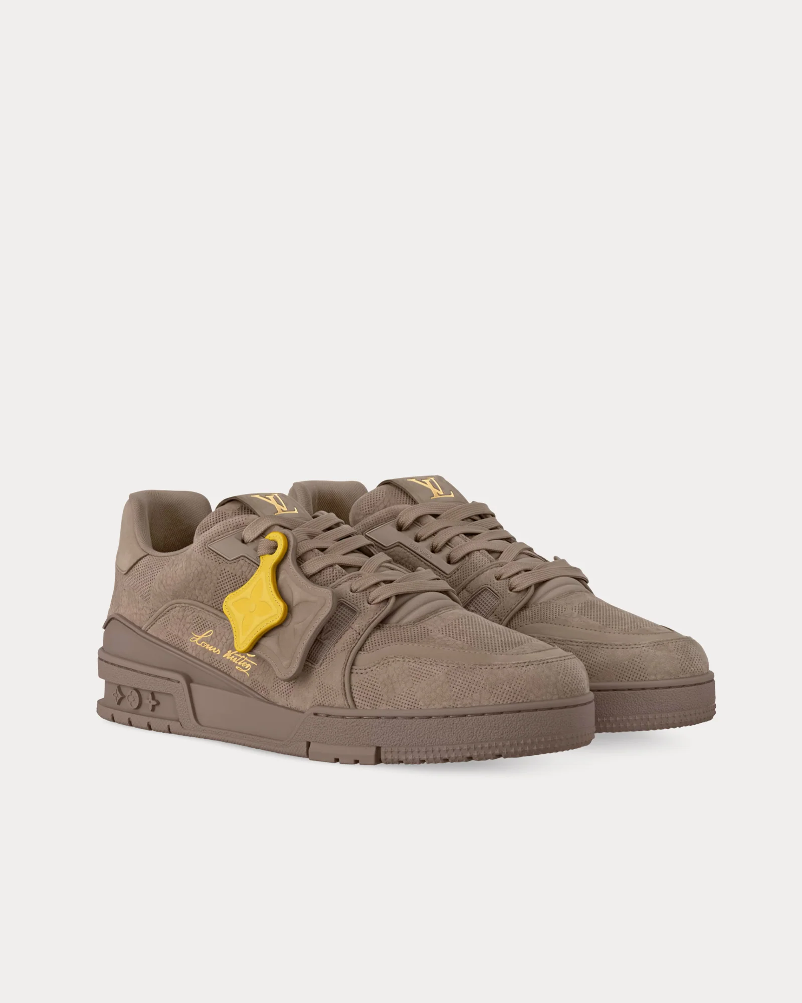 Louis Vuitton-LV Trainers Damier-Embossed Nubuck Calf - Image 4