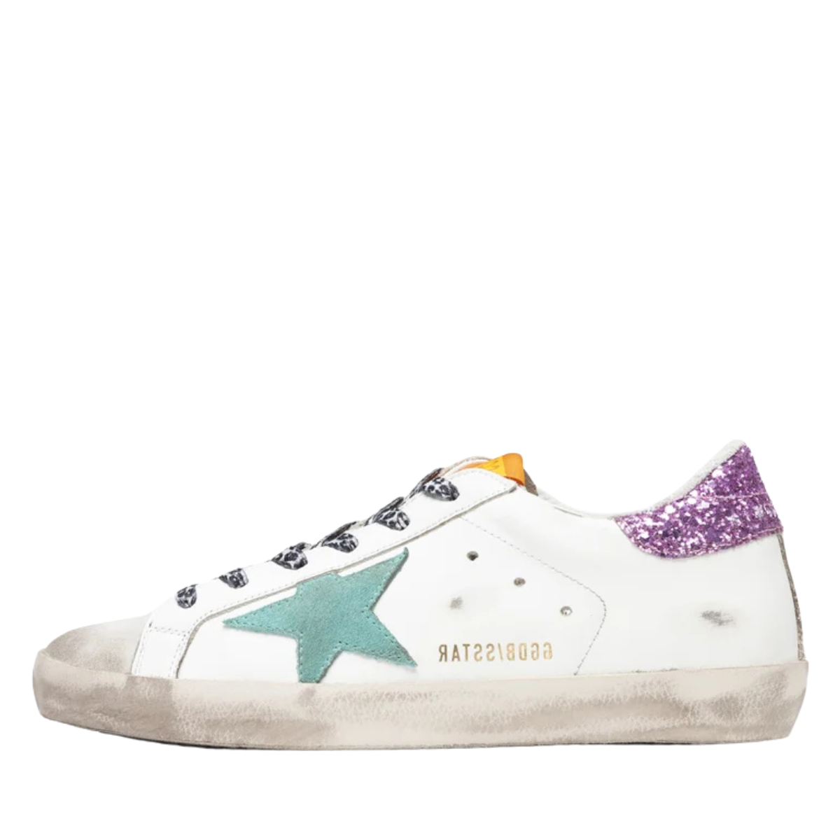 Golden Goose Super-Star White/Aquamarine
