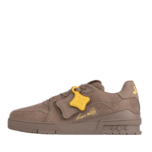 Louis Vuitton-LV Trainers Damier-Embossed Nubuck Calf