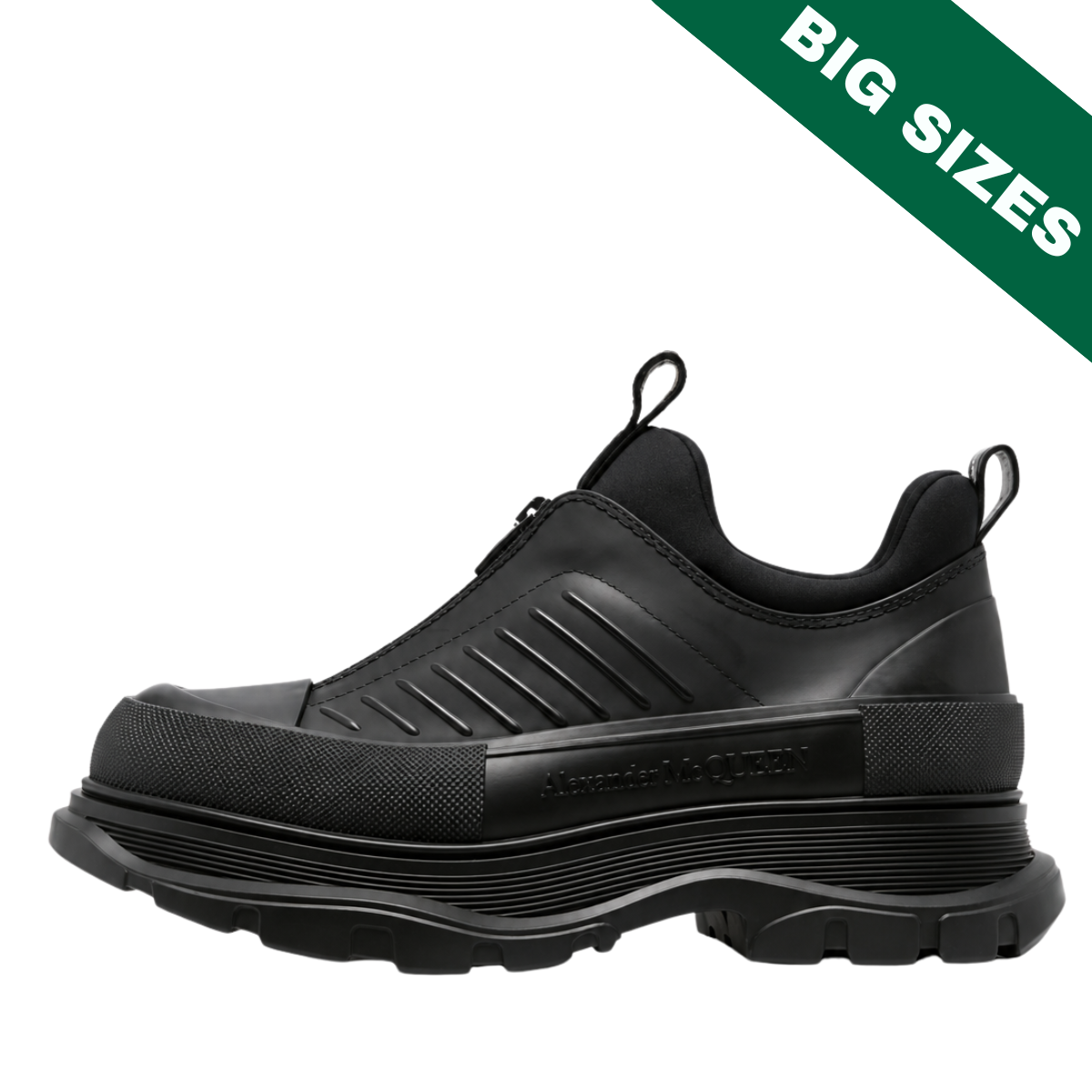 Alexander McQueen Tread Slick Zip Up Black